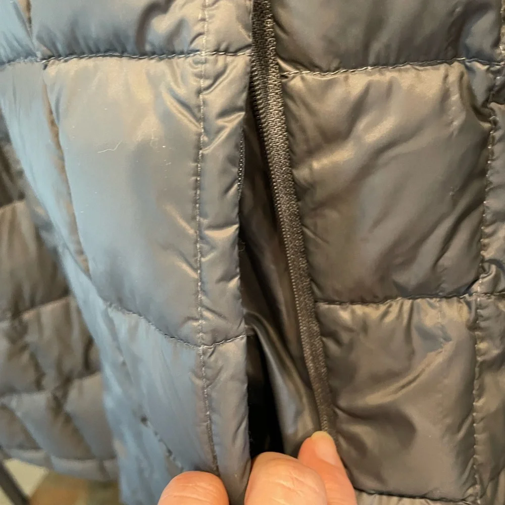 Hawke & Co sport Performance Gray snap up long sleeve duck down puffer jacket XL
